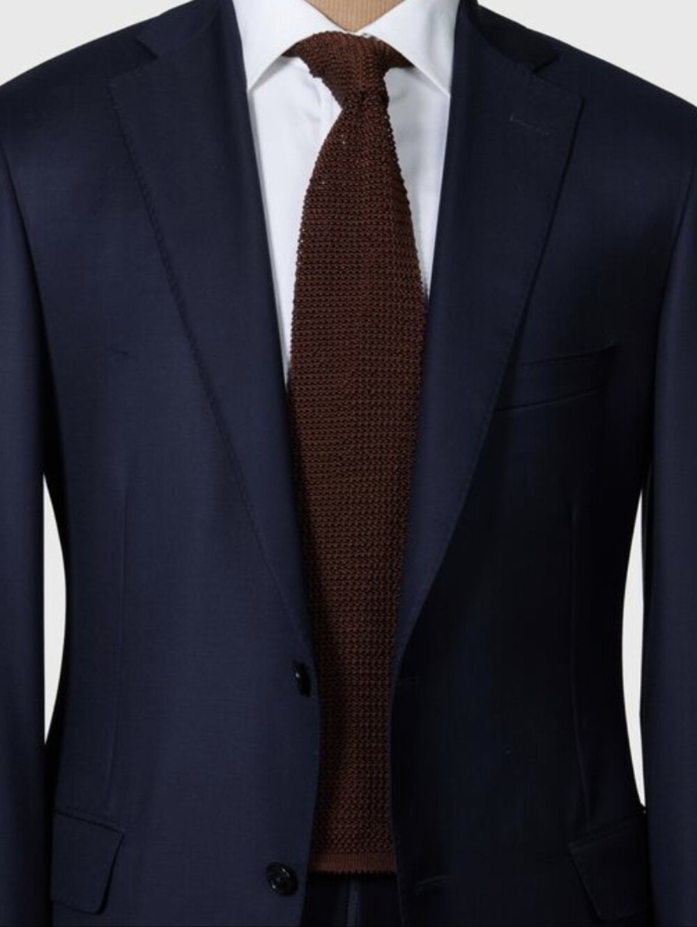 💥Paul Stuart Brown 100% Silk Knit Tie Made in Italy NWT